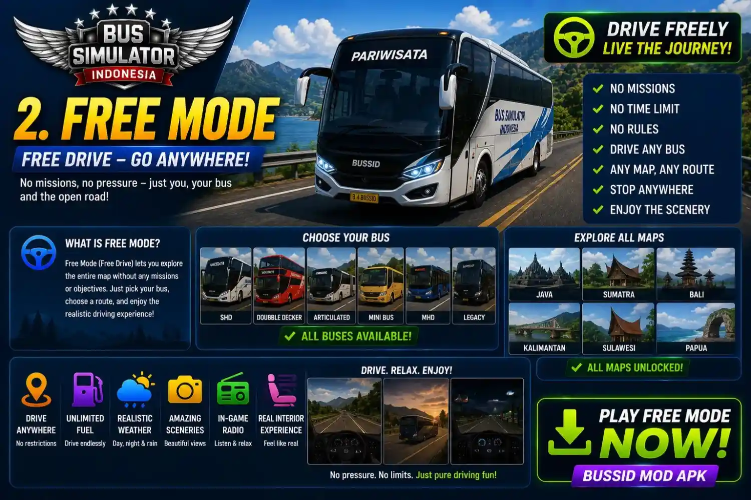 2. Free Mode Free Drive