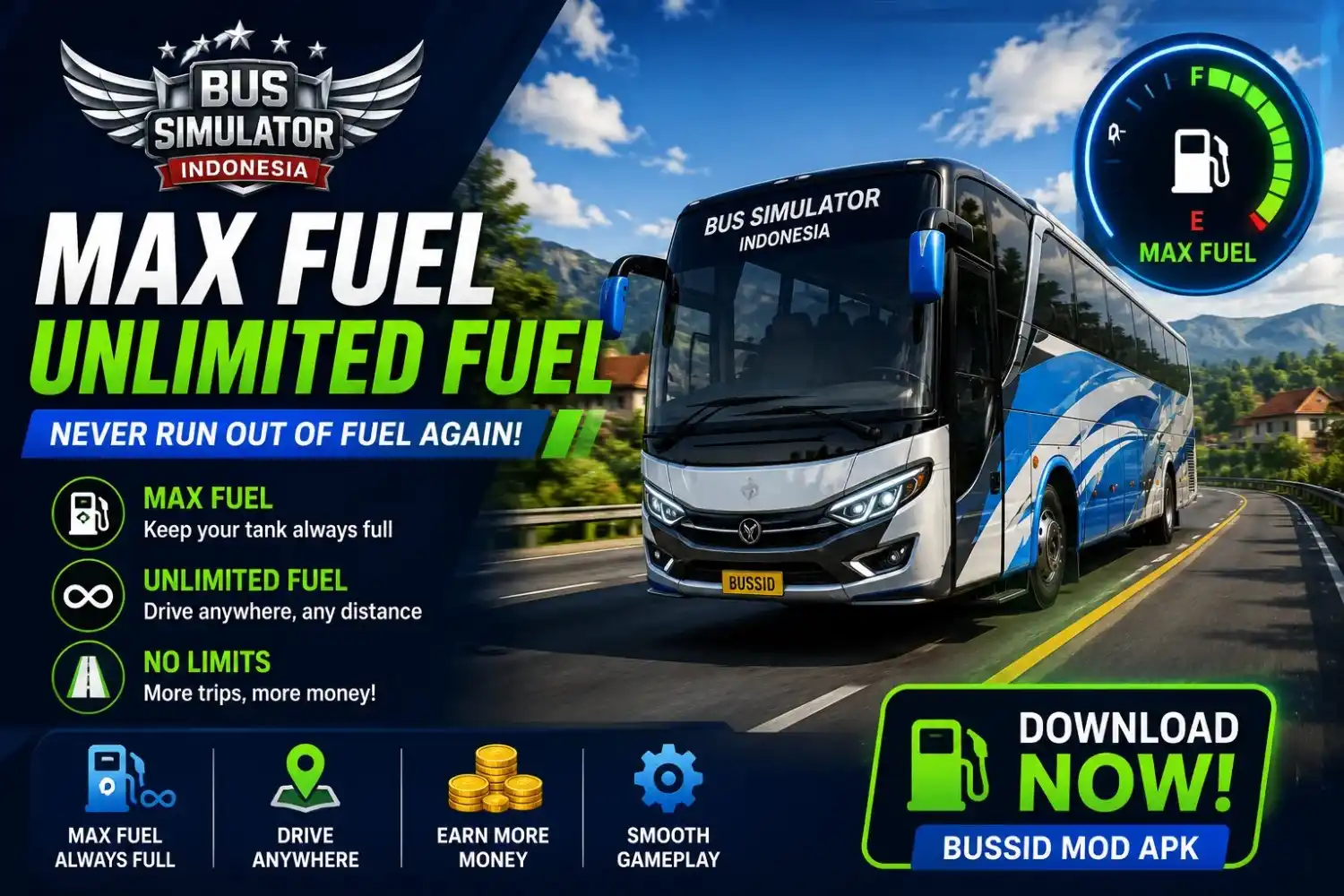 ⛽ 2. Max Fuel Unlimited Fuel
