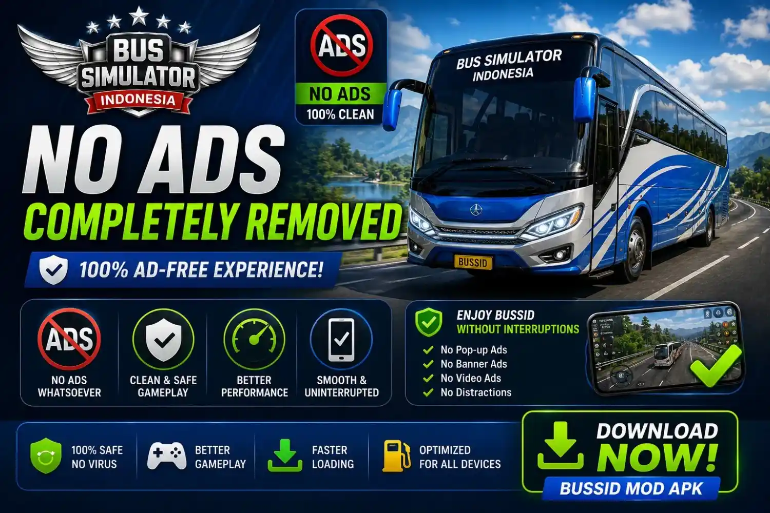 🔕 6. No Ads — Completely Removed